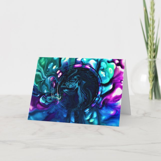 Abstrakte Farbstudie 287, Karte (Vorderseite)