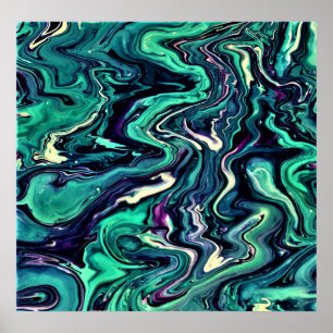 Abstrakte Farbstudie 297, Poster