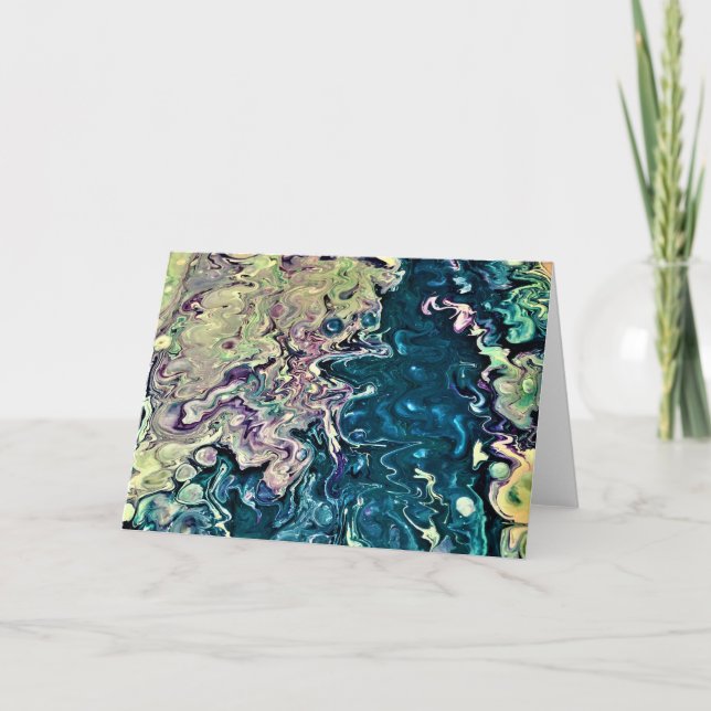 Abstrakte Farbstudie 303, Karte (Vorderseite)