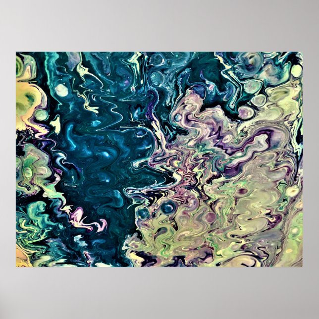 Abstrakte Farbstudie 303, Poster (Vorne)