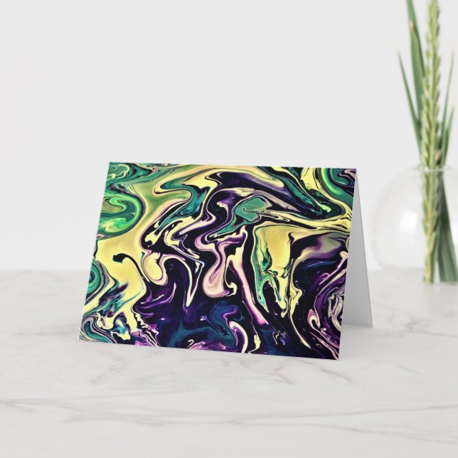 Abstrakte Farbstudie 308, Karte (Vorderseite)