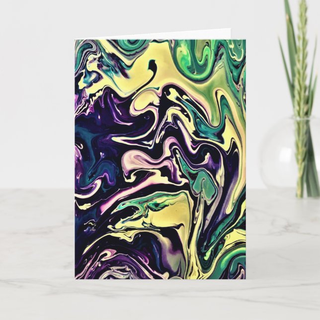 Abstrakte Farbstudie 308, Karte (Vorderseite)