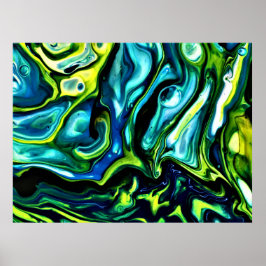 Abstrakte Farbstudie 315, Poster