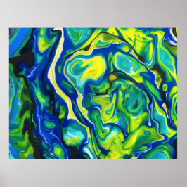 Abstrakte Farbstudie 317, Poster