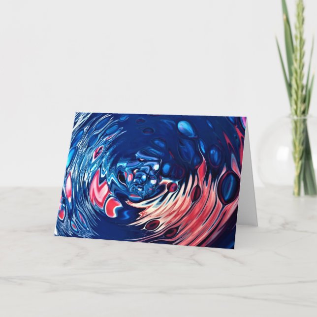 Abstrakte Farbstudie 330, Karte (Vorderseite)