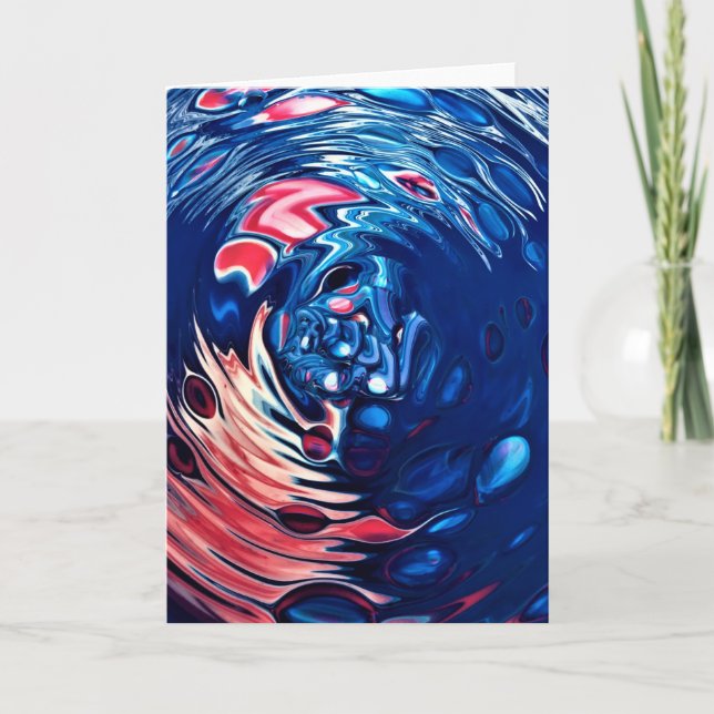 Abstrakte Farbstudie 330, Karte (Vorderseite)