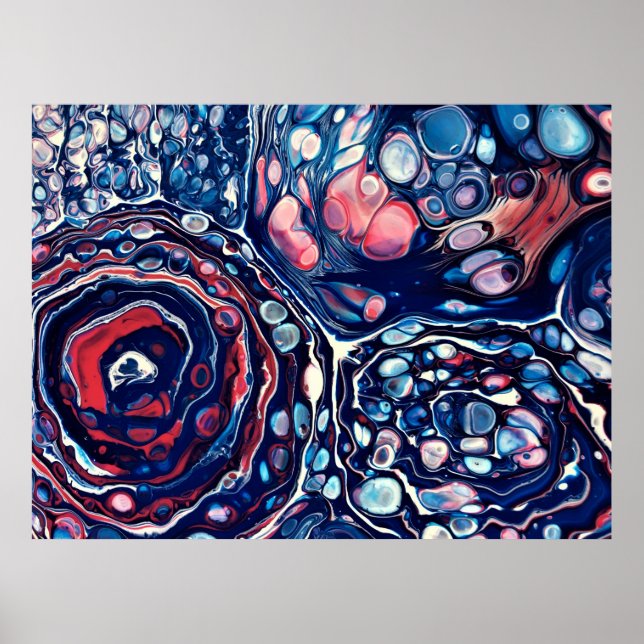 Abstrakte Farbstudie 336, Poster (Vorne)