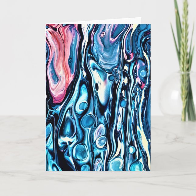 Abstrakte Farbstudie 343, Karte (Vorderseite)