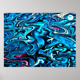 Abstrakte Farbstudie 349, Poster