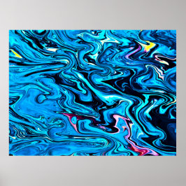 Abstrakte Farbstudie 353, Poster