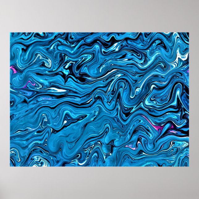 Abstrakte Farbstudie 355, Poster (Vorne)