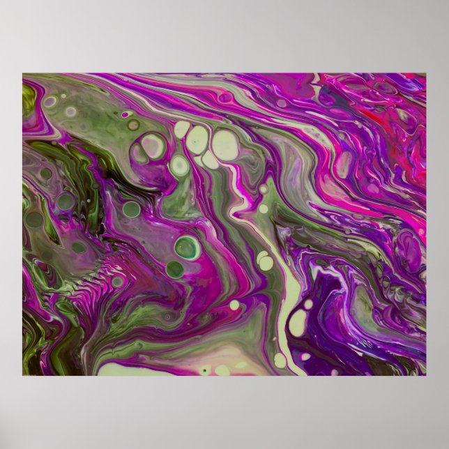 Abstrakte Farbstudie 402, Poster (Vorne)