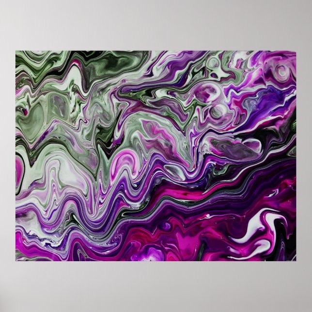 Abstrakte Farbstudie 413, Poster (Vorne)