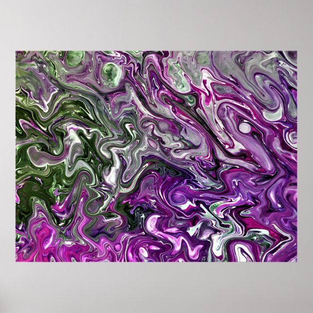 Abstrakte Farbstudie 427, Poster (Vorne)