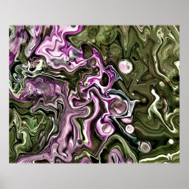 Abstrakte Farbstudie 444, Poster