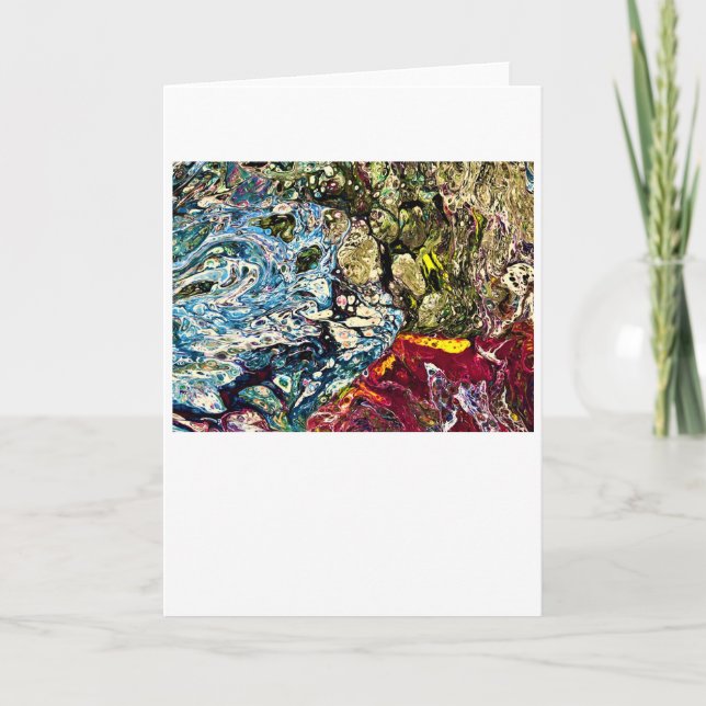 Abstrakte Farbstudie 47 Karte (Vorderseite)