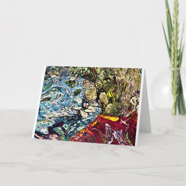 Abstrakte Farbstudie 47 Karte (Vorderseite)