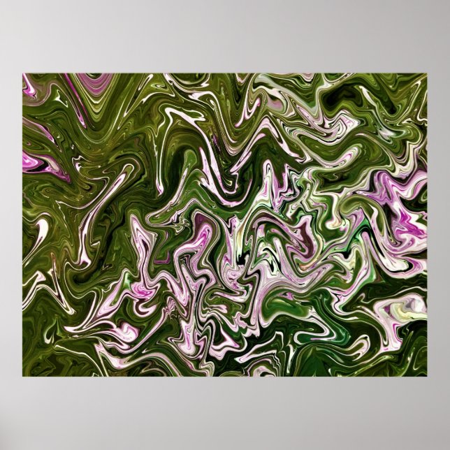 Abstrakte Farbstudie 485, Poster (Vorne)