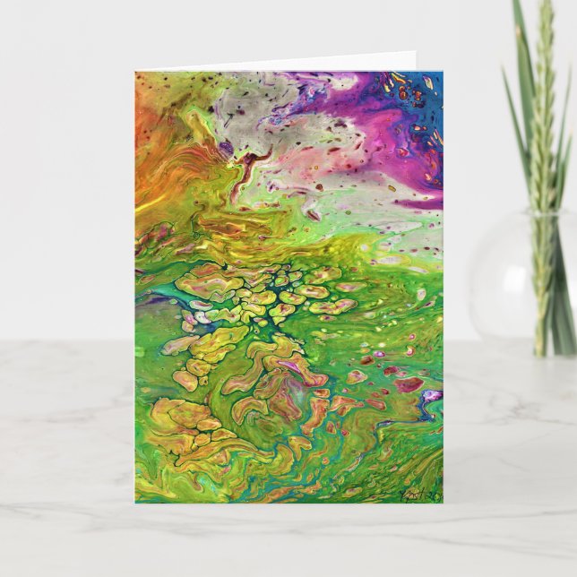 Abstrakte Farbstudie 4, Karte (Vorderseite)