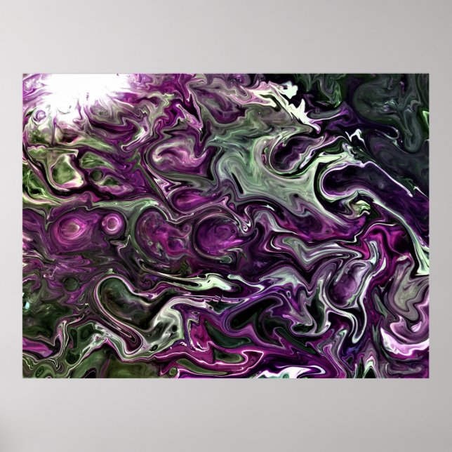 Abstrakte Farbstudie 506, Poster (Vorne)