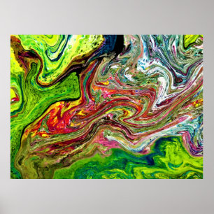 Abstrakte Farbstudie 52, Poster