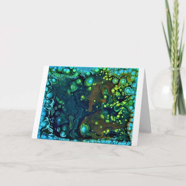 Abstrakte Farbstudie 6, Karte (Vorderseite)