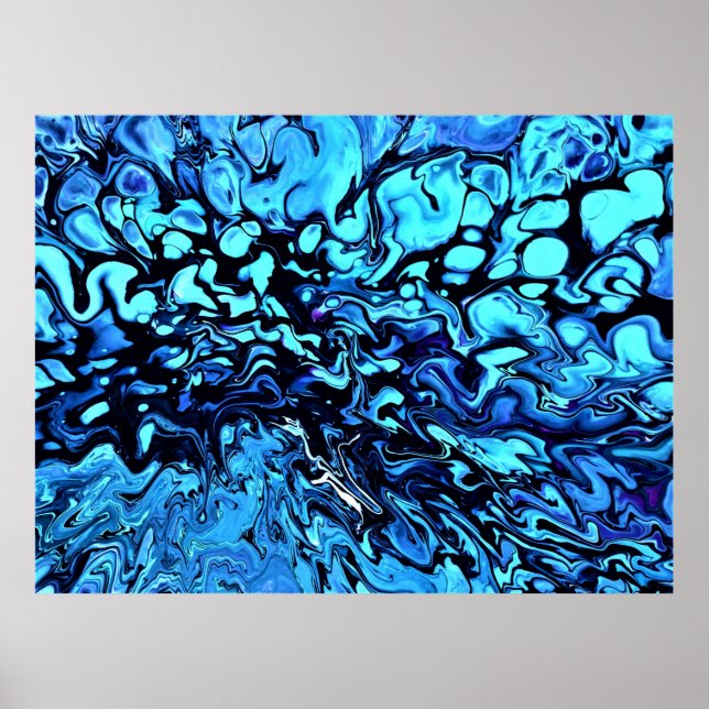 Abstrakte Farbstudie 74, Poster (Vorne)