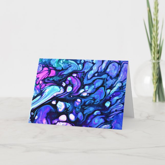 Abstrakte Farbstudie 75, Karte (Vorderseite)