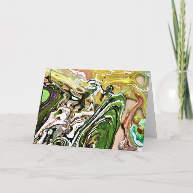 Abstrakte Farbstudie 8, Karte (Vorderseite)