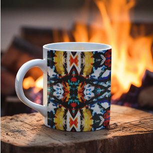 Abstrakte Farbtextur Kaffeetasse