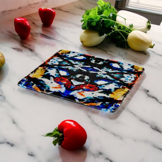 Abstrakte Farbtextur Schneidebrett (Chopping Board)