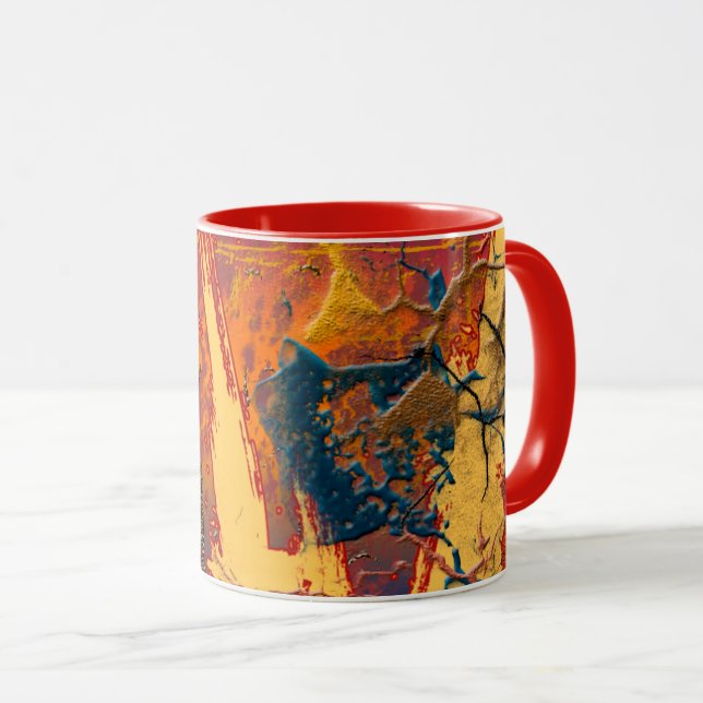 Abstrakte Farbtöne, Kunst-Kaffee-Tasse Tasse (VorderseiteRechts)
