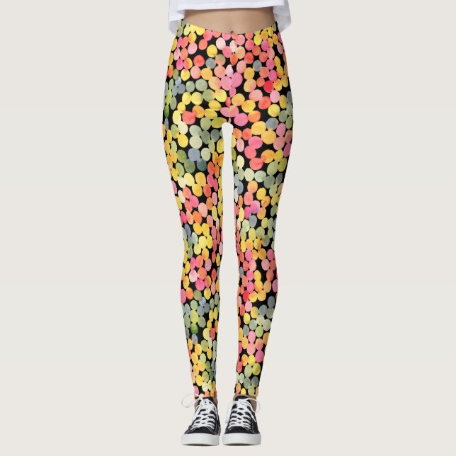 Abstrakte Farbtöne Leggings (Vorderseite)