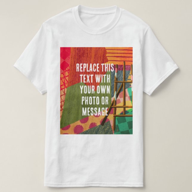 Abstrakte Färbungskunst T-Shirt (Design vorne)