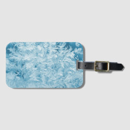 Abstrakte Federn und Schneeflocken Gepäckanhänger