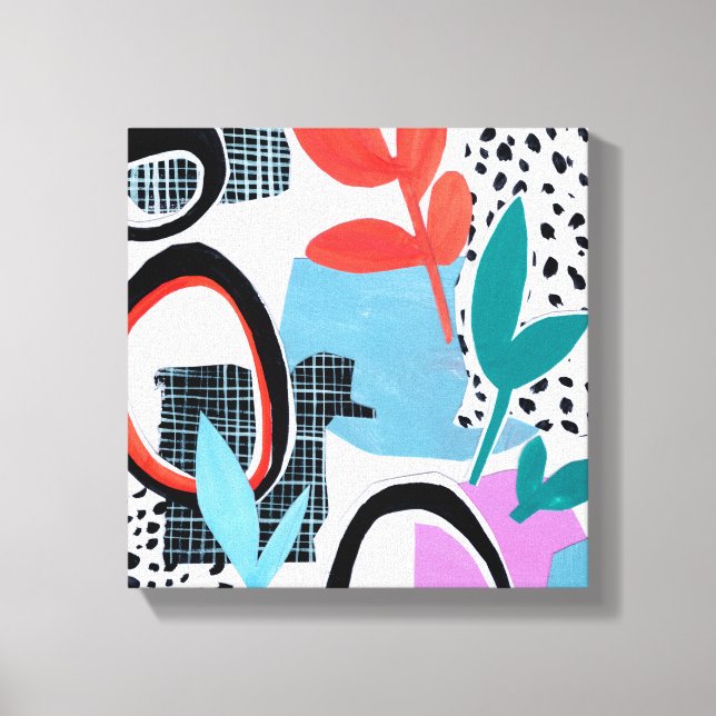 Abstrakte Feldfahrt Leinwanddruck (Vorderseite)