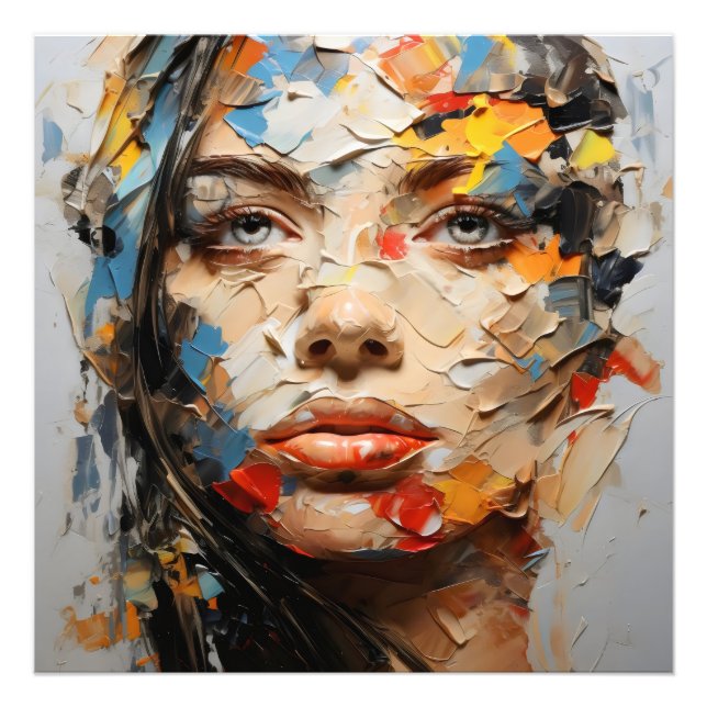 Abstrakte Female-Farben Fotodruck (Vorne)