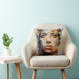 Abstrakte Female-Farben Kissen