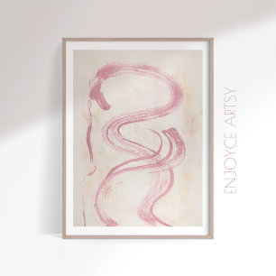 abstrakte feminine Wandkunst Poster
