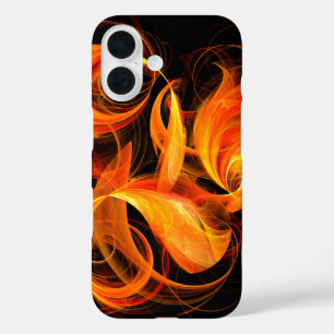 Abstrakte Feuerball-Kunst iPhone 16 Hülle