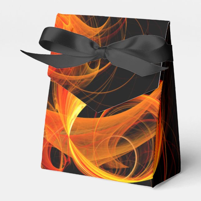 Abstrakte Feuerball-Kunst Geschenkschachtel (Vorderseite)