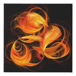 Abstrakte Feuerball-Kunst Künstlicher Leinwanddruck