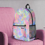 abstrakte Feueroptik inspiriert Textur Bedruckter Rucksack<br><div class="desc">opal inspiriert Backpack</div>