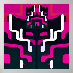 Abstrakte Feuerwehr - Ken Gage Art Poster