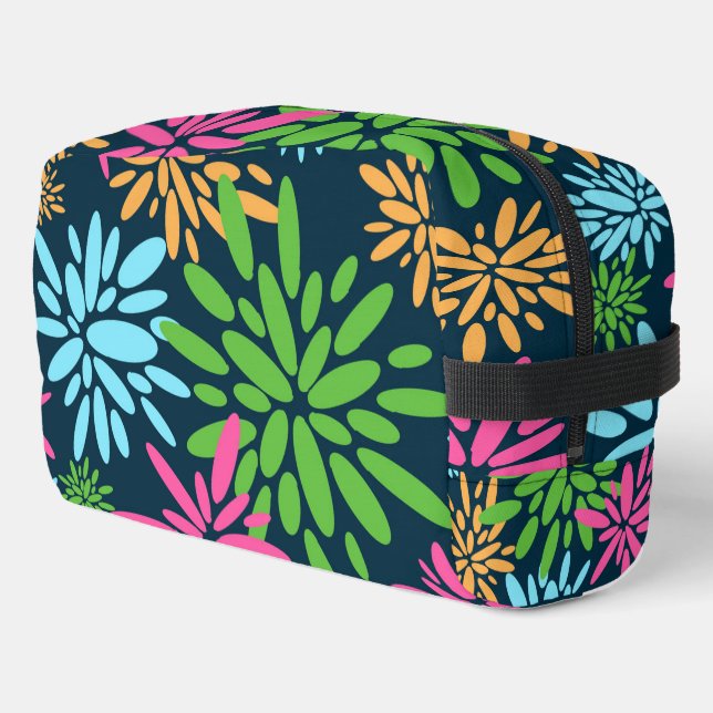 Abstrakte Feuerwerkskörper-Blume Druckschneiden Nä Waschbeutel (Linke Seite)