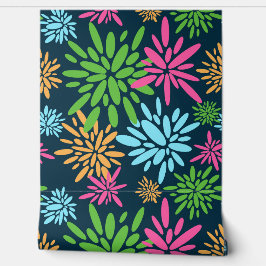 Abstrakte Feuerwerkskörper-Blume Tapete