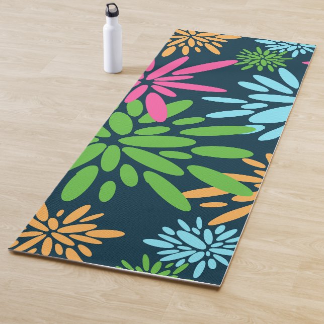 Abstrakte Feuerwerkskörper Blume Yoga Mat Yogamatte (Beispiel)