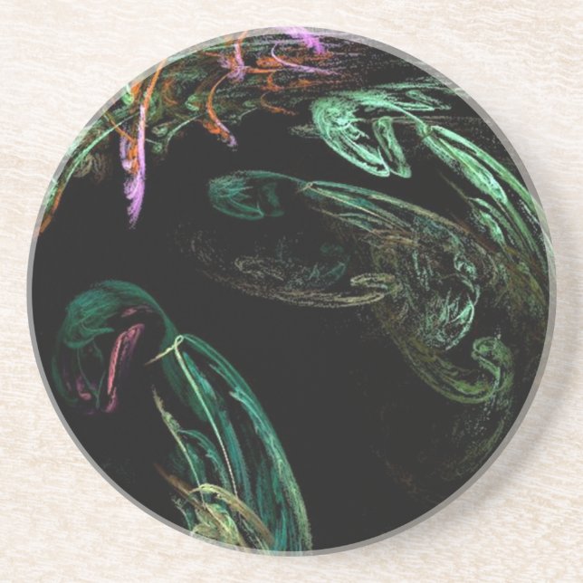 Abstrakte Feuerwerkskörper Getränkeuntersetzer (Vorne)