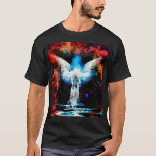 Abstrakte Figur und Flügel T-Shirt