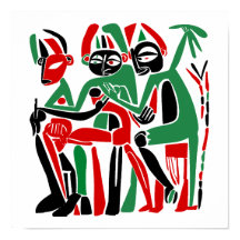 Abstrakte Figuren der Stammesheilung